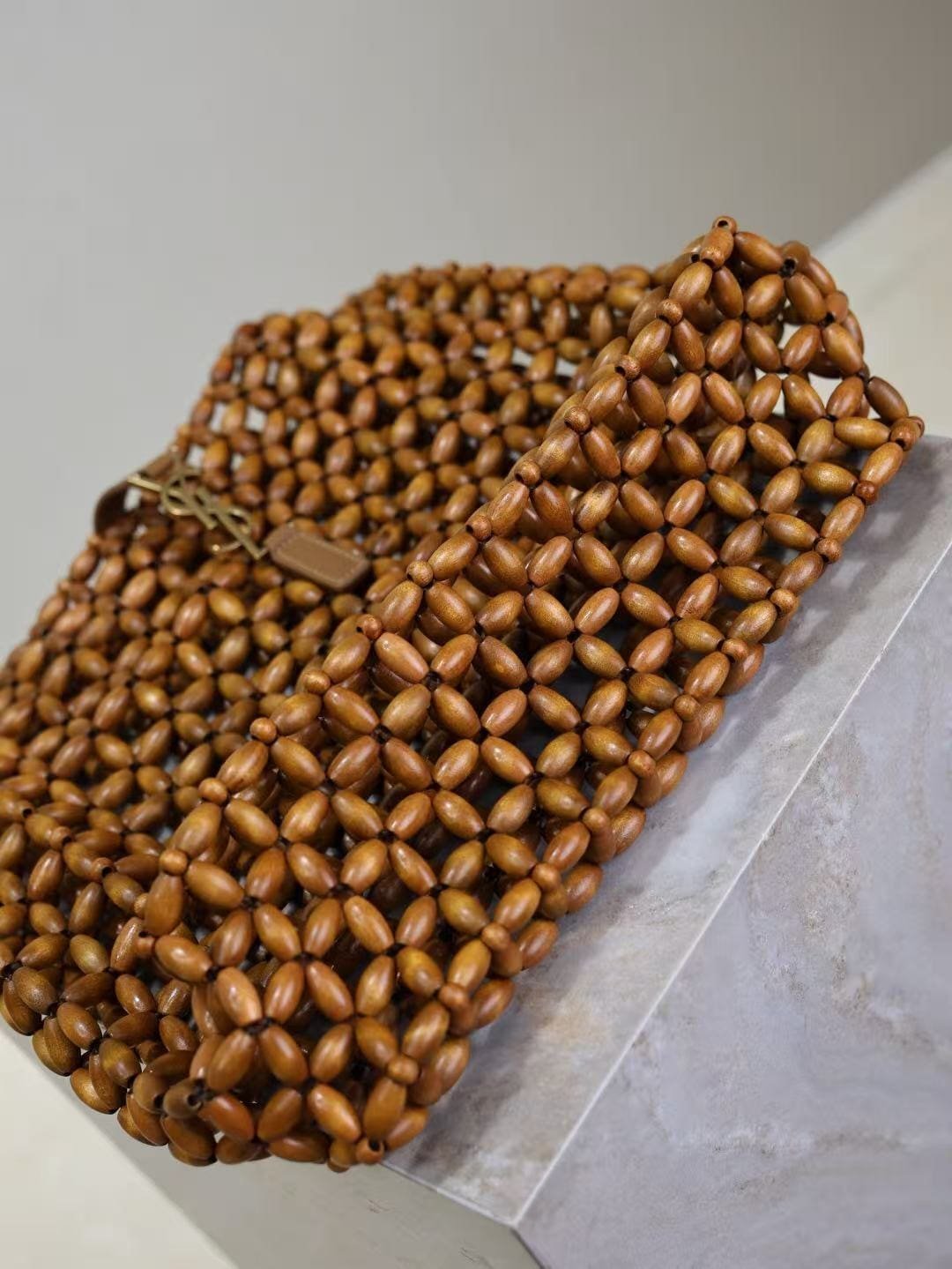 Sa1nt Lau*nt LE 5 À 7 large in wood beads